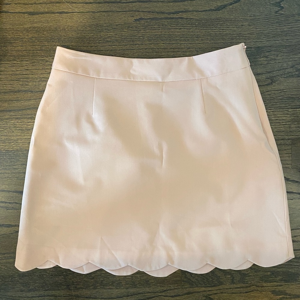 Pink mini skirt